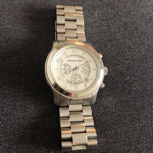 Silver michael kors watch